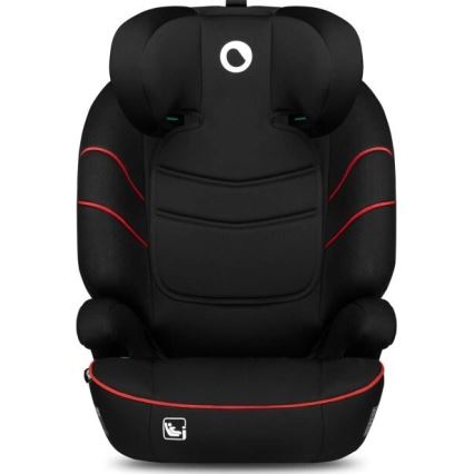 Lionelo - Seggiolino auto LARS i-Dimensioni 100-150 cm nero/rosso