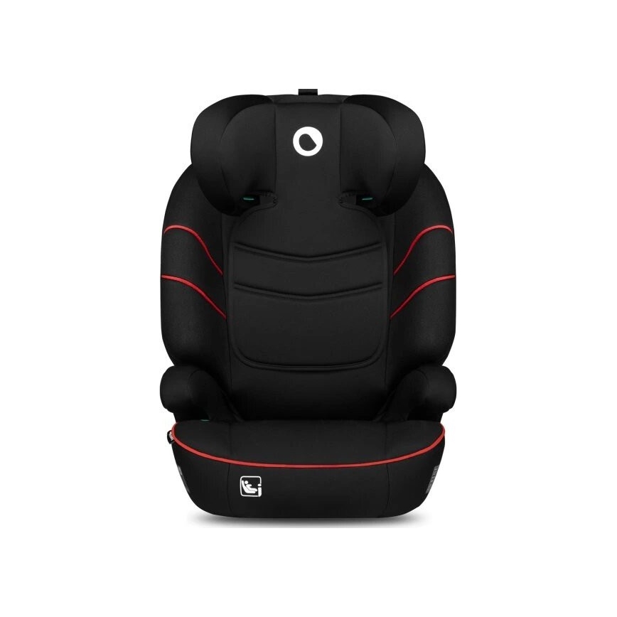 Lionelo - Seggiolino auto LARS i-Dimensioni 100-150 cm nero/rosso
