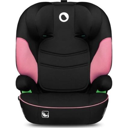 Lionelo - Seggiolino auto LARS i-Size 100-150 cm nero/rosa