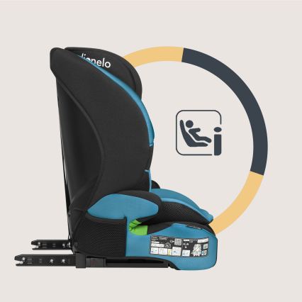 Lionelo - Seggiolino auto LEVI FIX i-Size 76-150 cm Blu Cobalto