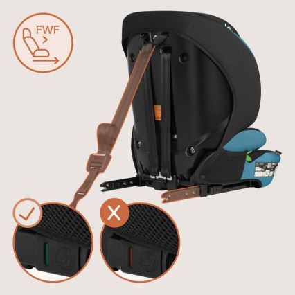 Lionelo - Seggiolino auto LEVI FIX i-Size 76-150 cm Blu Cobalto