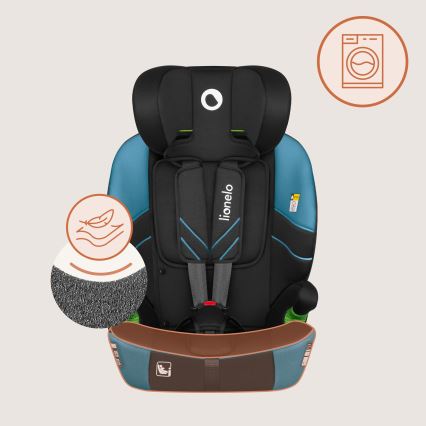 Lionelo - Seggiolino auto LEVI FIX i-Size 76-150 cm Blu Cobalto