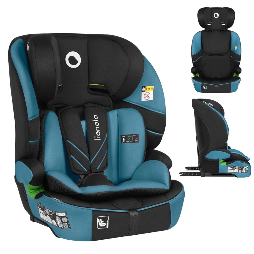 Lionelo - Seggiolino auto LEVI FIX i-Size 76-150 cm Blu Cobalto