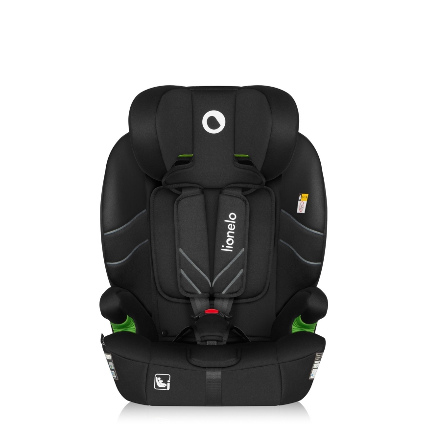 Lionelo - Seggiolino auto LEVI FIX i-Size 76-150 cm Nero Carbonio