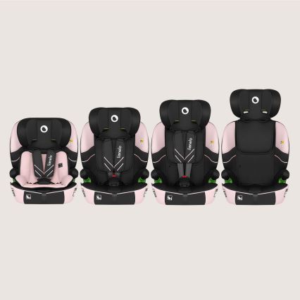 Lionelo - Seggiolino auto LEVI FIX i-Size 76-150 cm Rosa Baby