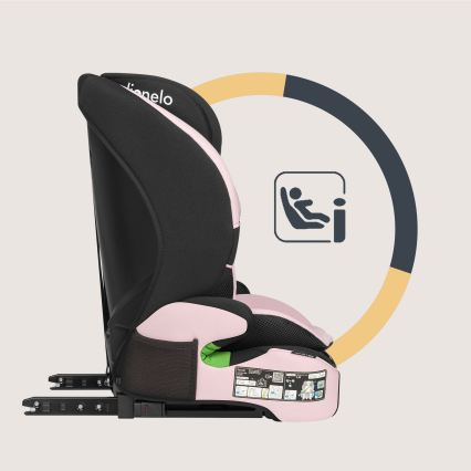 Lionelo - Seggiolino auto LEVI FIX i-Size 76-150 cm Rosa Baby