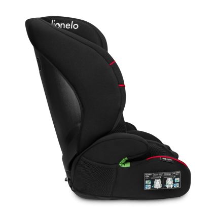 Lionelo - Seggiolino auto LEVI i-Size 76-150 cm Nero Sportivo