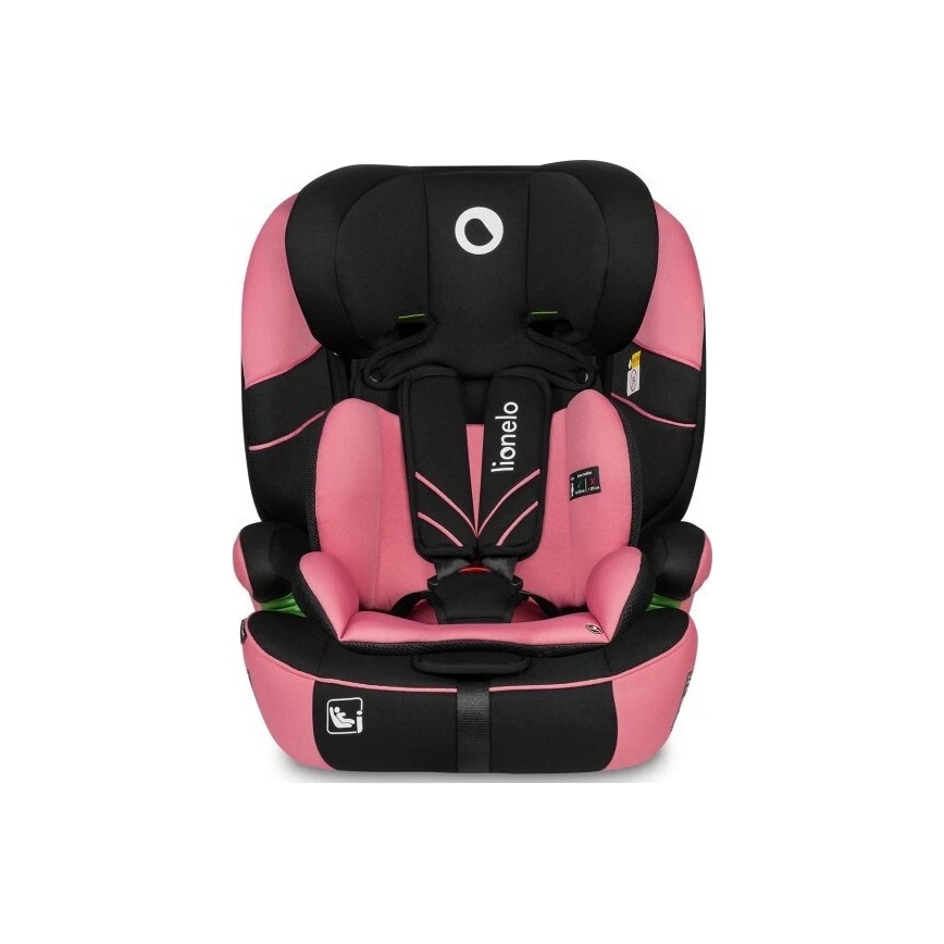 Lionelo - Seggiolino auto LEVI ONE i-Dimensioni 76-150 cm nero/rosa