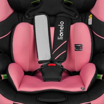 Lionelo - Seggiolino auto LEVI ONE i-Dimensioni 76-150 cm nero/rosa