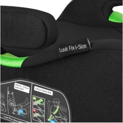 Lionelo - Seggiolino auto LUUK FIX i-Dimensioni 125-150 cm nero