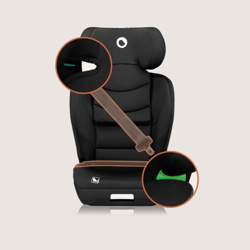 Lionelo - Seggiolino Auto NEAL i-Size 100-150 cm Carbonio Nero