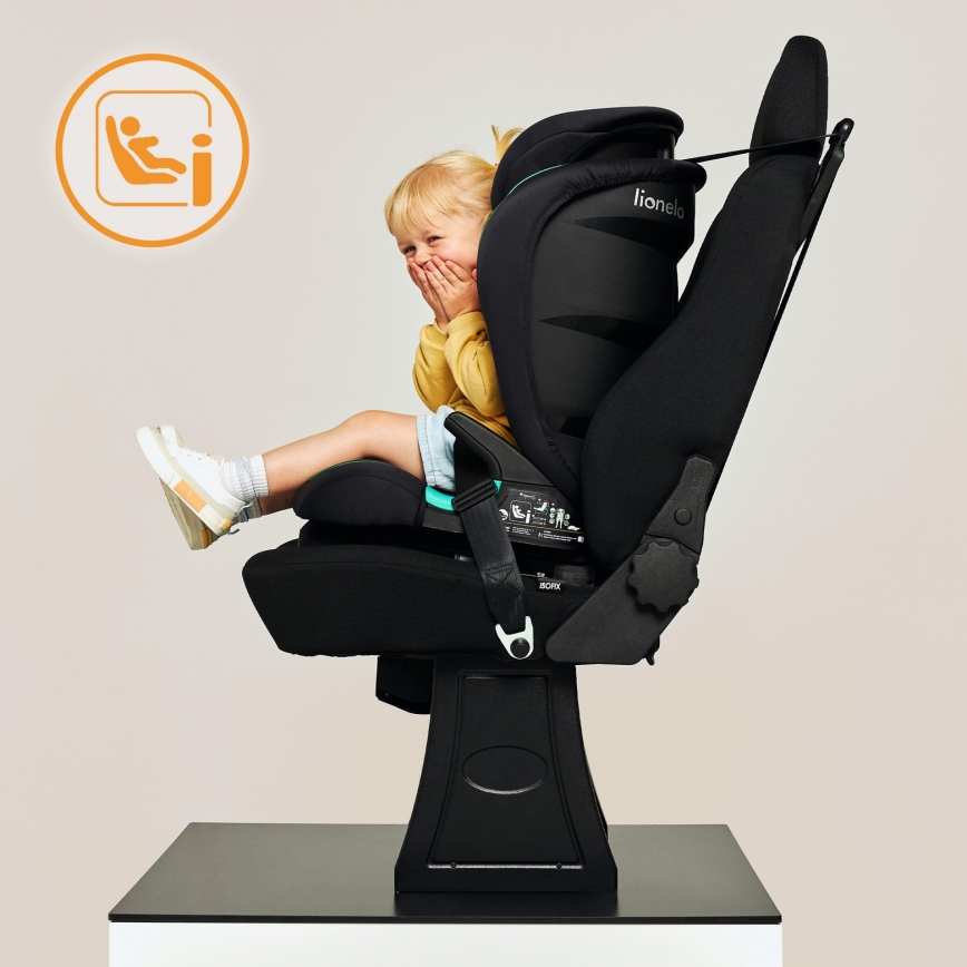 Lionelo - Seggiolino Auto NEAL i-Size 100-150 cm Nero Onice