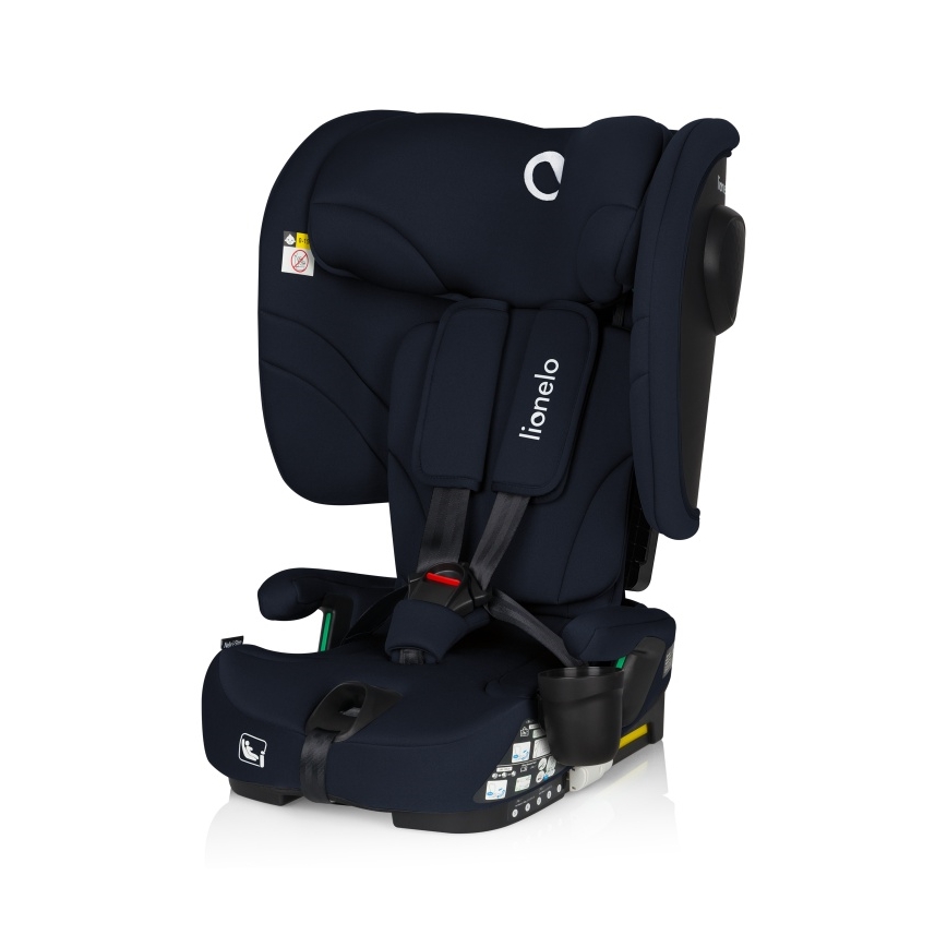 Lionelo - Seggiolino auto pieghevole NELLY i-Size 76-150 cm Blu Navy