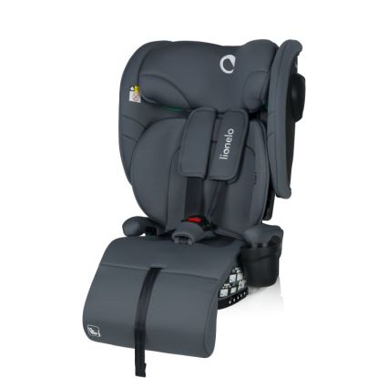 Lionelo - Seggiolino auto pieghevole NELLY i-Size 76-150 cm Grigio Grafite