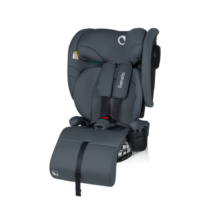 Lionelo - Seggiolino auto pieghevole NELLY i-Size 76-150 cm Grigio Grafite