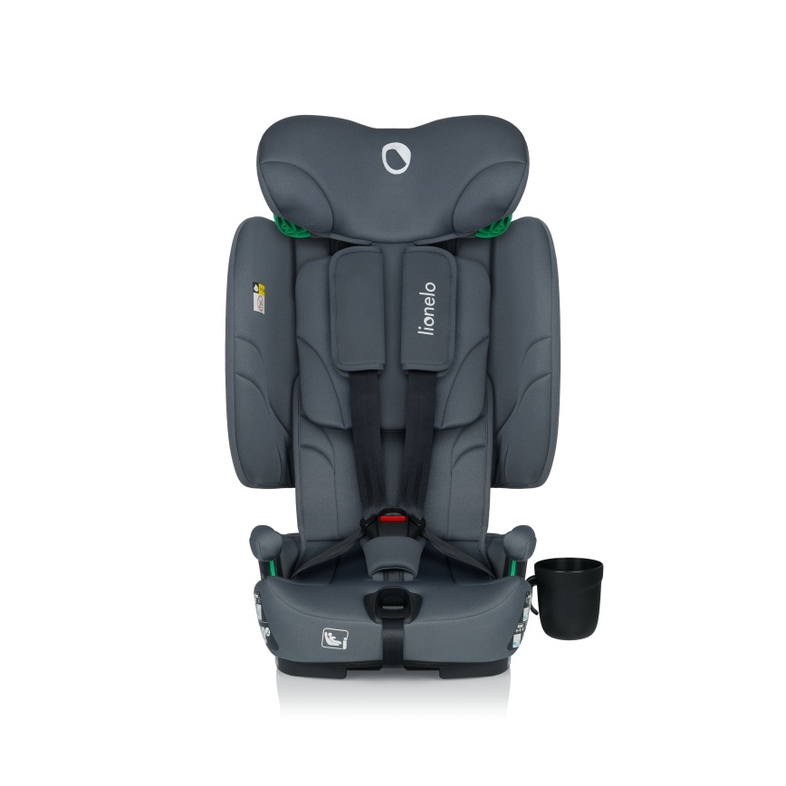 Lionelo - Seggiolino auto pieghevole NELLY i-Size 76-150 cm Grigio Grafite