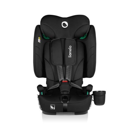 Lionelo - Seggiolino auto pieghevole NELLY i-Size 76-150 cm Nero Carbonio