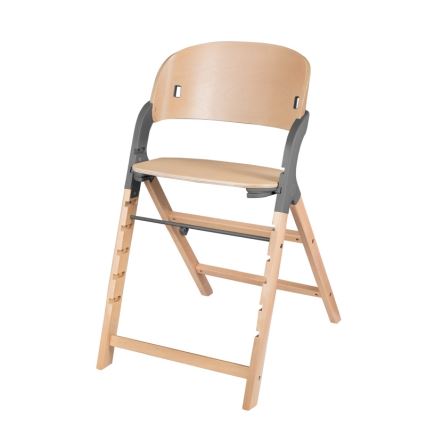 Lionelo - Seggiolino da pranzo per bambini 3 in 1 MEGAN Legno Grigio