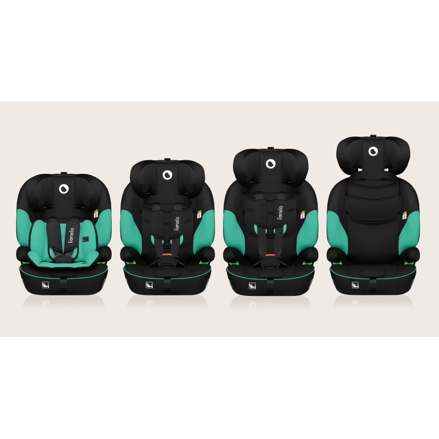 Lionelo - Seggiolino per auto LEVI i-Size da 76 a 150 cm Verde Smeraldo