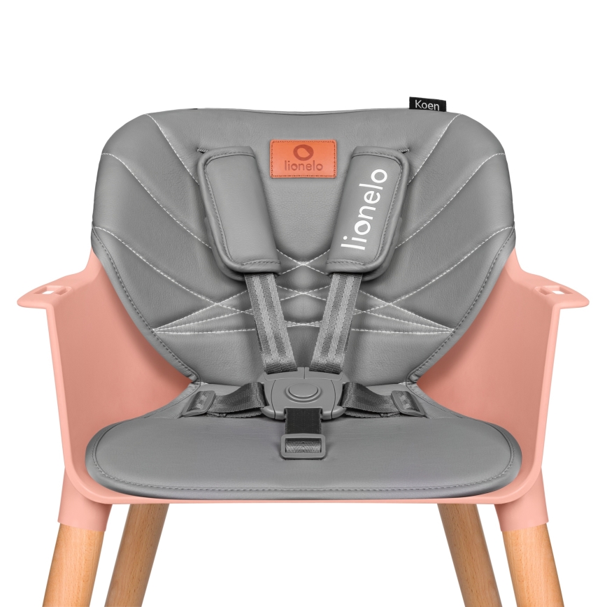 Lionelo - Seggiolone 2 in 1 KOEN Rosa