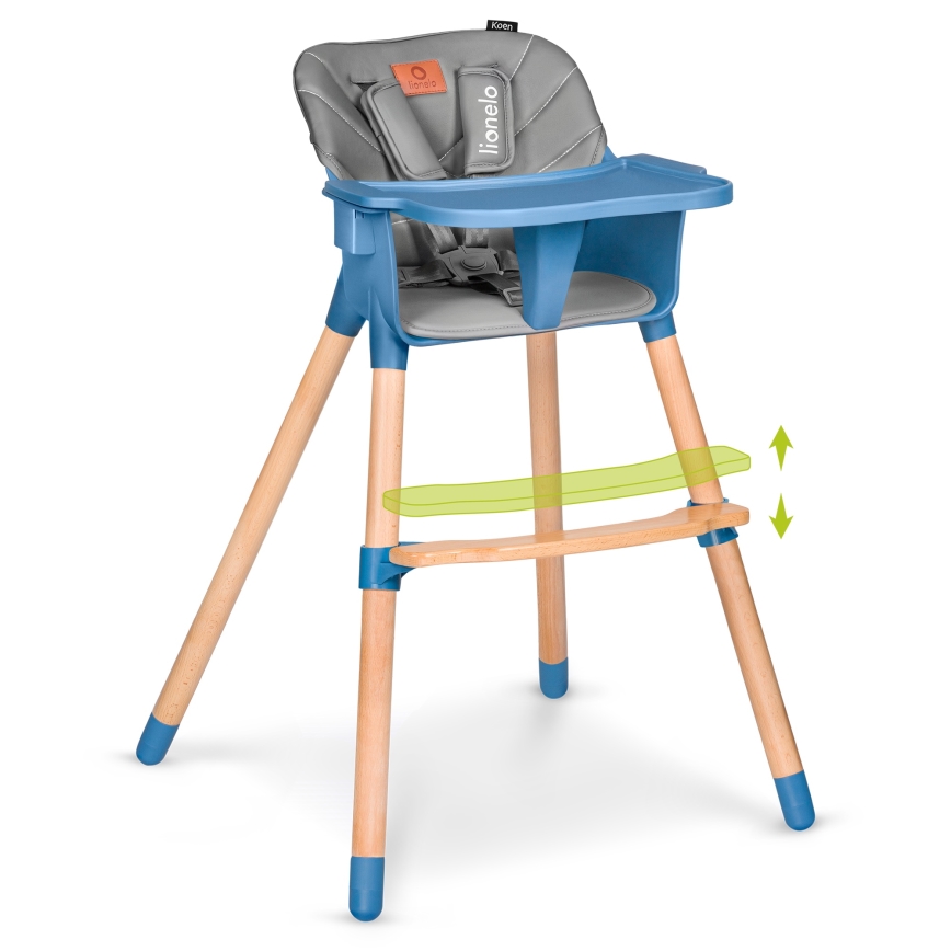 Lionelo - Seggiolone 2 in 1 per bambini KOEN Blue Sky