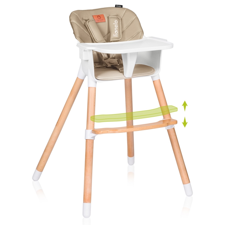 Lionelo - Seggiolone 2in1 KOEN Beige Sand