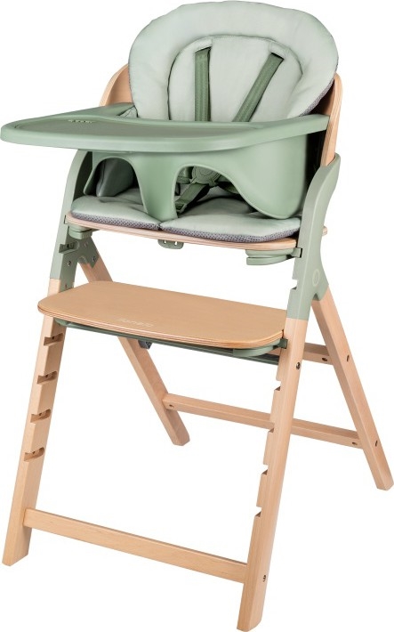 Lionelo - Seggiolone da pappa 3 in 1 MEGAN Legno Verde