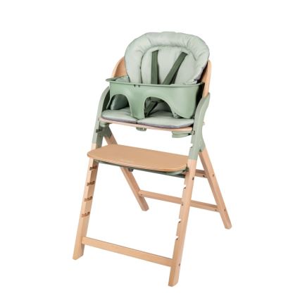 Lionelo - Seggiolone da pappa 3 in 1 MEGAN Legno Verde
