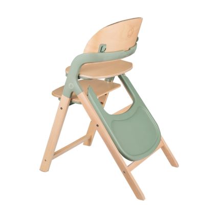 Lionelo - Seggiolone da pappa 3 in 1 MEGAN Legno Verde