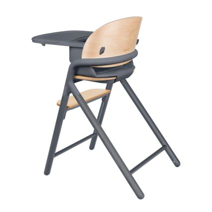 Lionelo - Seggiolone da pranzo 3 in 1 per bambini CELIA Grey Wood