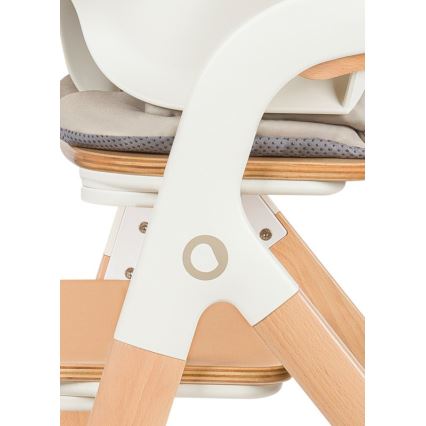 Lionelo - Seggiolone da pranzo 3 in 1 per bambini MEGAN Legno bianco