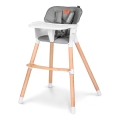 Lionelo - Seggiolone da pranzo per bambini 2 in 1 KOEN Grey Stone