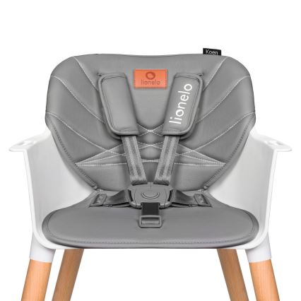 Lionelo - Seggiolone da pranzo per bambini 2 in 1 KOEN Grey Stone