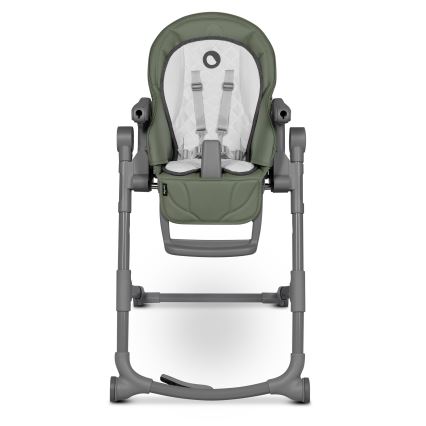 Lionelo - Seggiolone da pranzo per bambini CORA PLUS Verde oliva