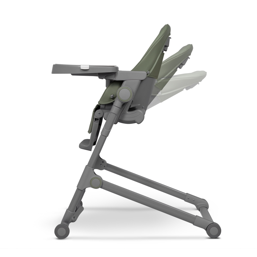 Lionelo - Seggiolone da pranzo per bambini CORA PLUS Verde oliva