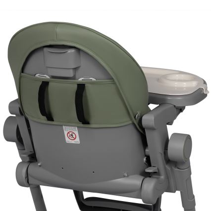 Lionelo - Seggiolone da pranzo per bambini CORA PLUS Verde oliva