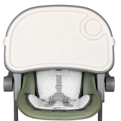 Lionelo - Seggiolone da pranzo per bambini CORA PLUS Verde oliva