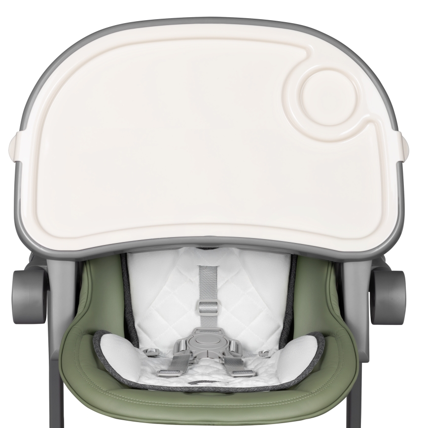 Lionelo - Seggiolone da pranzo per bambini CORA PLUS Verde oliva