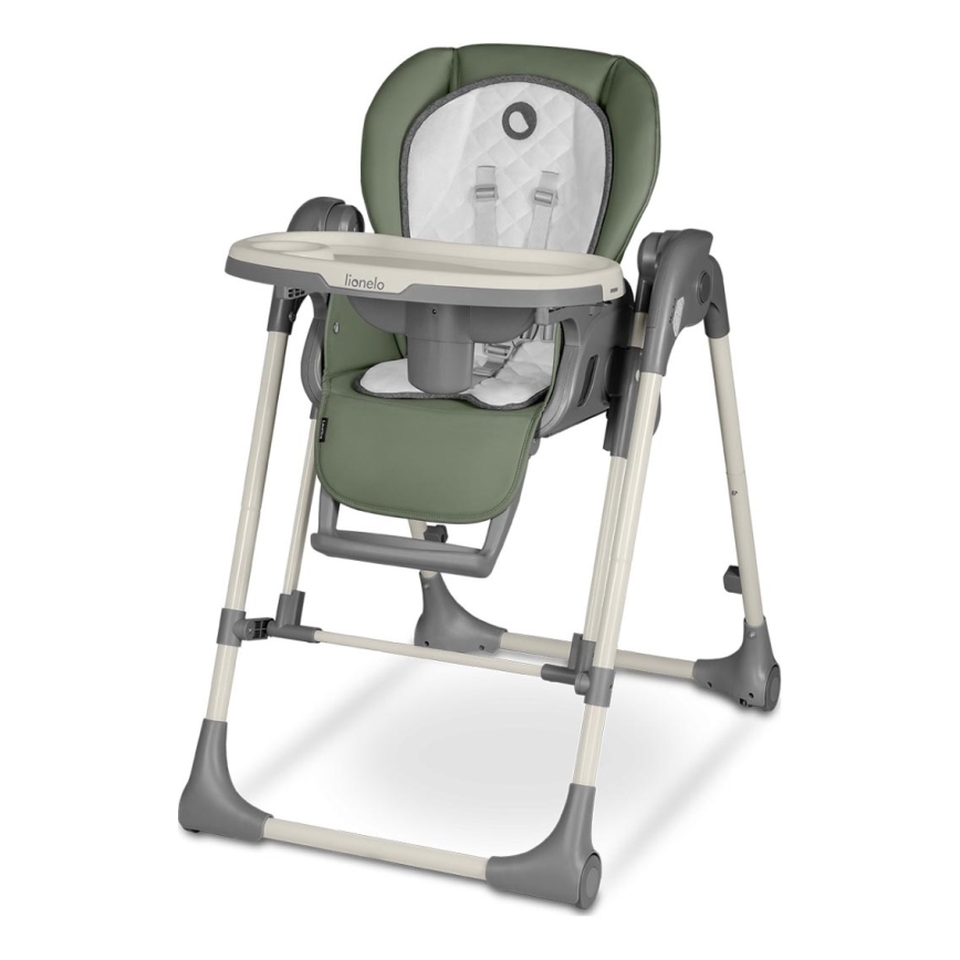 Lionelo - Seggiolone da pranzo per bambini LAURICE Green Olive