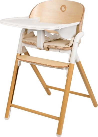 Lionelo - Seggiolone per bambini 3 in 1 CELIA White Natural Wood