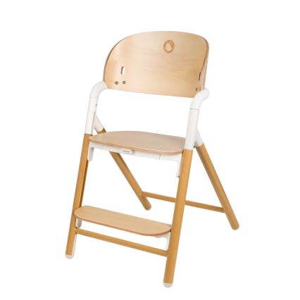 Lionelo - Seggiolone per bambini 3 in 1 CELIA White Natural Wood