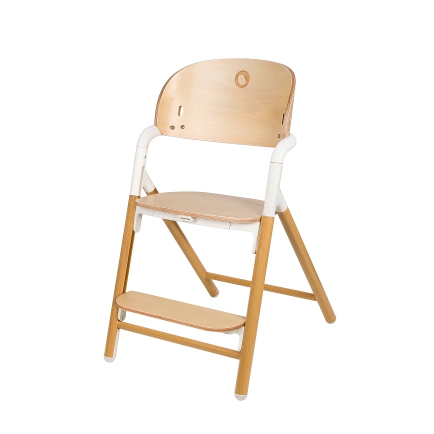 Lionelo - Seggiolone per bambini 3 in 1 CELIA White Natural Wood