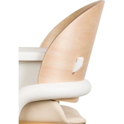 Lionelo - Seggiolone per bambini 3 in 1 CELIA White Natural Wood