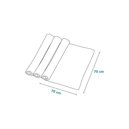 Lionelo - Set 3x mussole in bambù BAMBOO SET 70x70 cm Dot