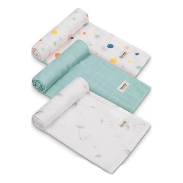 Lionelo - SET di 3 mussole in bambù BAMBOO SET 70x70 cm Dot