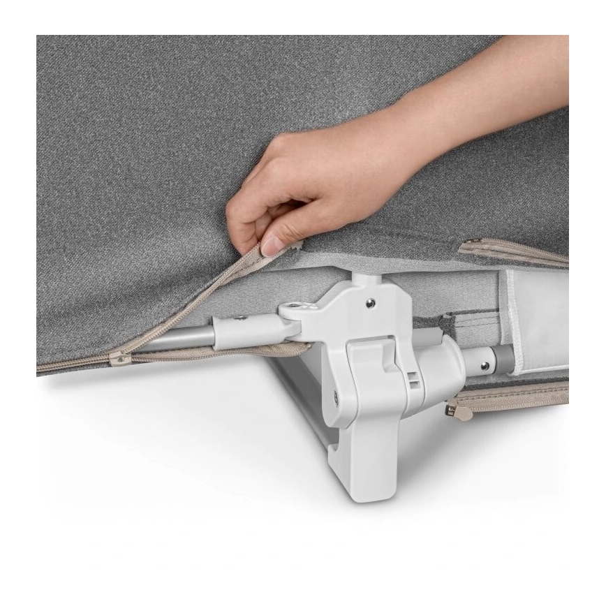 Lionelo - Sponda di sicurezza per letto LORA XL grigio scuro