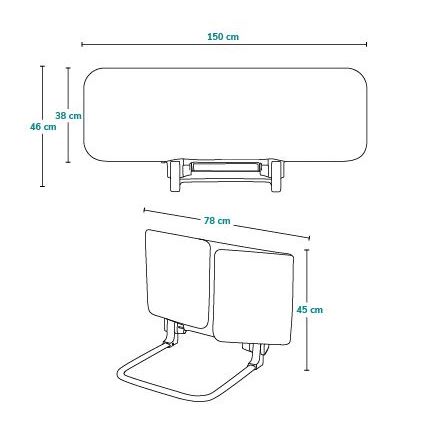 Lionelo - Sponda di sicurezza per letto LORA XL grigio scuro