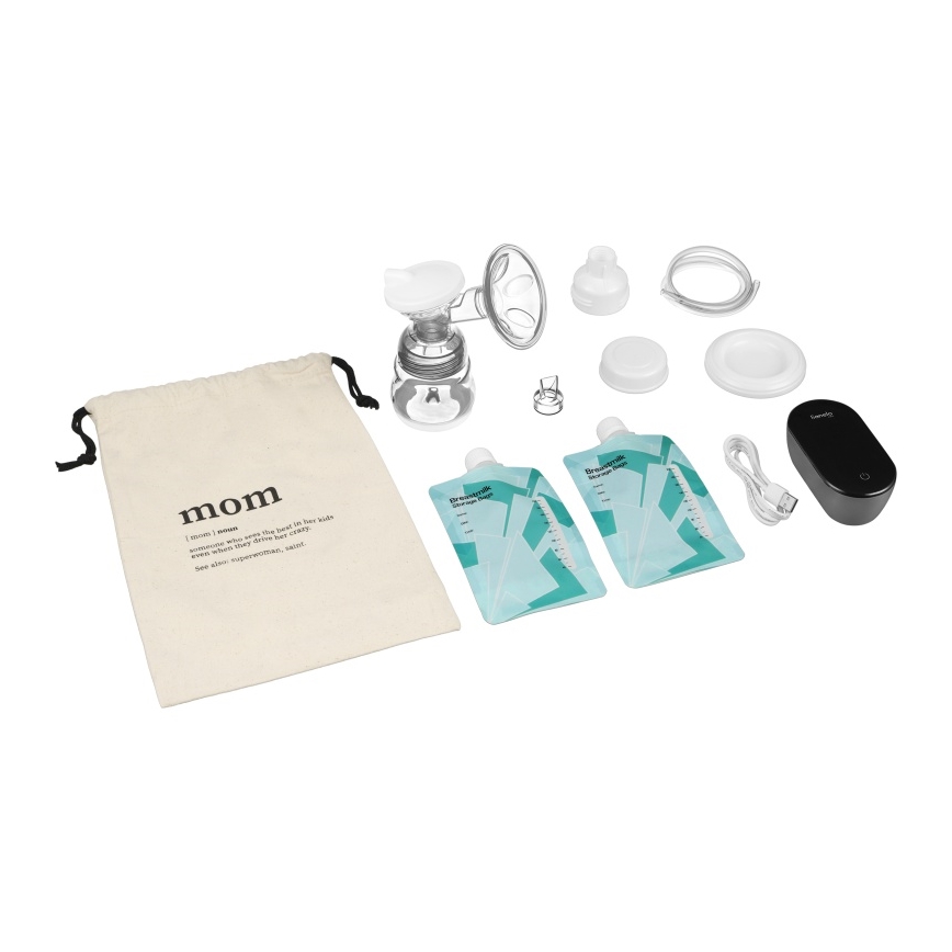 Lionelo - Tiralatte elettrico ricaricabile FIDI GO 5V 1200 mAh 150 ml