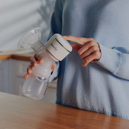 Lionelo - Tiralatte elettrico ricaricabile per latte materno FIDI PLUS 5V 1200 mAh 180 ml