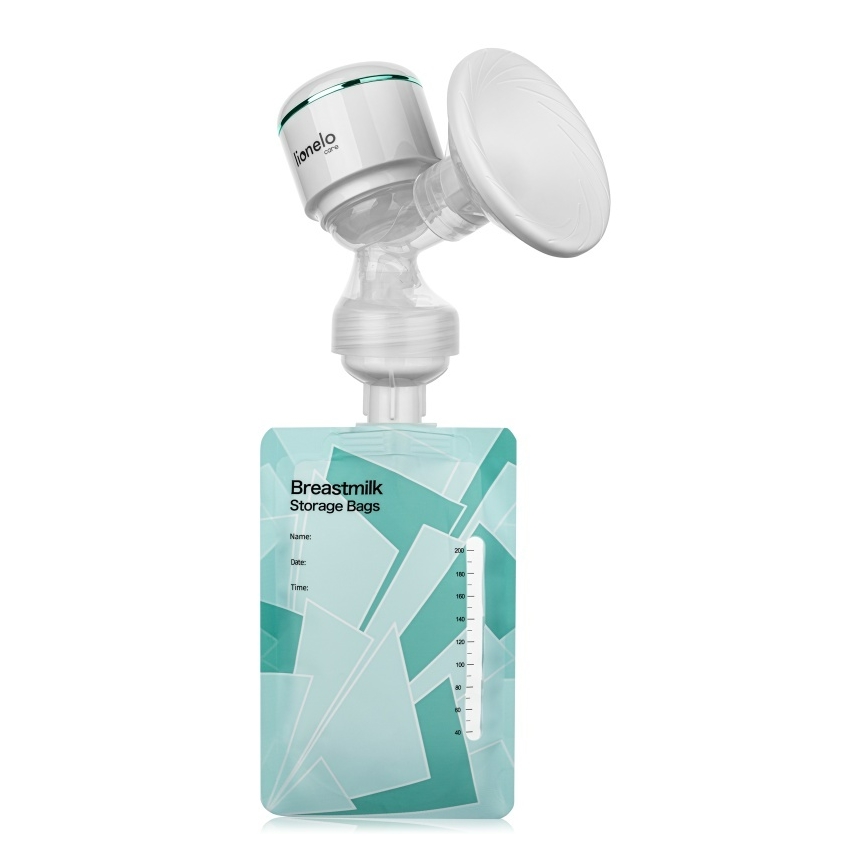 Lionelo - Tiralatte elettrico ricaricabile per latte materno FIDI PLUS 5V 1200 mAh 180 ml